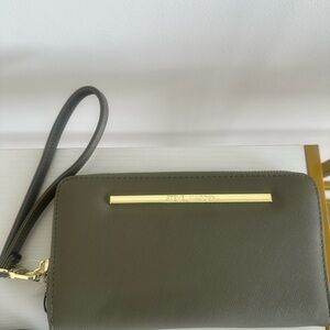 Steve Madden Olive Green Wristlet with Gold Accent